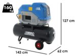 ABAC SPINN D2.2 200W 10 400/50 – Schallgedämpfter dreiphasiger Schraubenkompressor – Motor 3 HP – 200 l
