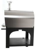 AgriEuro Cibus Inox 1000 – Edelstahl Holzbackofen für draußen – mit Backraum Ø 100 – Backfähigkeit: 6 Pizzen – Image 3