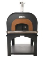 AgriEuro Cibus Inox 1000 – Edelstahl Holzbackofen für draußen – mit Backraum Ø 100 – Backfähigkeit: 6 Pizzen – Image 4
