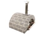 AgriEuro FAMILY STONE – Holzbackofen für den Außenbereich – grau – 4 Pizzen – 80X60 – Image 3