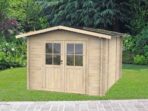 Alce Opera 215×250 – Gerätehaus aus Holz – Mit Fenstern und Doppelflügeltür – 215x250x207 cm – Image 3