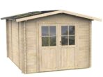 Alce Opera 254×276 – Gerätehaus aus Holz – Mit Fenstern und Doppelflügeltür – 254x276x218 cm – Image 4