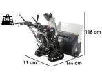 BlackStone B-ST 87 BSTE PLUS – Benzin-Schneefräse – Raupenantrieb – B&S 2100