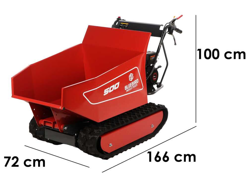 blue-bird-carrier-500-dh-raupendumber-mit-hydraulischer-dumper-mulde-tragfhigkeit-500kg-motorschubkarre-dumper-blue-bird-carrier-500-dh-54839_0_1730278920_IMG_6721f60873d50.jpg Blue Bird Carrier 500 DH Raupendumber mit hydraulischer Dumper Mulde – Tragfähigkeit 500Kg – Image 1