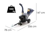 BullMach ZEUS 160 LE – Benzin-Häcksler mit Anhängerkupplung – Loncin 420 cm³ – E-Starter