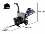 BullMach ZEUS 200 BH-BSE – Benzin Häcksler mit Anhängerkupplung – B&S XR2100 mit E-Starter