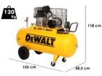 DeWalt DXCMB4T270HCE – Dreiphasiger elektrischer Luftkompressor mit Riemenantrieb – Motor 4 PS – 270 lt