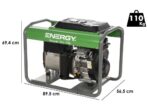 Energy EY-10MB AVR – Benzin-Stromgenerator 8 kW – Dauerleistung 7,2 Einphasig