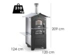 Fontana Gusto – Holzbackofen für den Außenbereich 80X45 cm