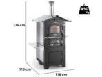 Fontana Gusto – Holzbackofen für den Außenbereich 80X65 cm