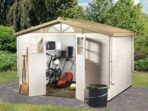 Garofalo Tuscany Evo 280 – Gartenhaus – Mit Fenstern und Doppelflügeltür – 282.5×242.5×225 cm