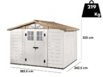 Garofalo Tuscany Evo 280 – Gartenhaus – Mit Fenstern und Doppelflügeltür – 282.5×242.5×225 cm – Image 2
