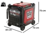 Geotech-Pro PTGA 9000 – Leiser Benzin-Stromerzeuger mit Rädern 7.5 kW – Dauerleistung 7 kW – 230V