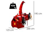 GeoTech-Pro WS52RS – Häcksler für Traktor – mit Einzugwalzen und Hydrauliksteuerung