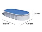Gre Haiti Oval 800x470x132cm – Aufstellpool – Mit unterirdischen Stäben