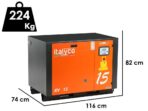 Italyco KV 15 Premium – Schraubenkompressor – max. Druck 10 bar