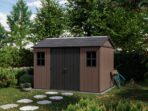 Keter Newton plus 7511/1175 – Gartenhaus – Mit Doppeltür und Fenstern – 230x350x246 cm – Image 2