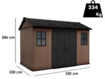 Keter Newton plus 7511/1175 – Gartenhaus – Mit Doppeltür und Fenstern – 230x350x246 cm – Image 4