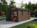 Keter Newton plus 7515/1575 – Gartenhaus – Mit zweiflügeliger Tür und Fenstern – 230x476x246 cm – Image 2