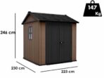 Keter Newton plus 757/775 – Gartenhaus – mit Fenstern – 230×223.8×246 cm – Image 3