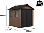 Keter Newton plus 757/775 – Gartenhaus – mit Fenstern – 230×223.8×246 cm – Image 4
