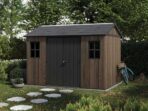 Keter Signature Walnut 7511/1175 – Gerätehaus – Mit Fenstern – 230 x 350 x 246 cm – Image 2