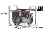 MOSA GE 7000 BBM AVR – Benzin-Stromerzeuger mit AVR-Regelung – 6 kW – Dauerleistung 5 kW – 230V – Motor B&S XR2100