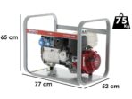 MOSA GE 7000 HBM – Benzin-Stromerzeuger mit AVR 6 kW – Dauerleistung 5 kW – 230V – Honda Motor GX390