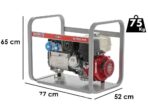 MOSA GE 7000 HBM – Stromerzeuger 6 KW einphasig – Dauerleistung 5 kW – 230V – Honda Motor GX390