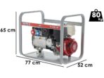 MOSA GE 8000 HBT – Benzin-Stromerzeuger 6.4 KW – 400V – Generator Made in Italy – Honda Motor GX390