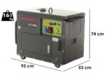 Pramac PMD5050s – Leiser Diesel-Stromerzeuger mit Rädern und AVR-Regelung 3,6 kW – Dauerleistung 3.6 kW – 400V
