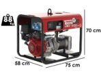 TecnoGen H8000LX – Benzin-Stromerzeuger 5.8 kW – Dauerleistung 5.2 kW – 230V