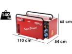 TecnoGen H8000SS/A – Benzin-Stromgenerator 5.8 kW leise – Dauerleistung 5,2 kW – 230V + ATS