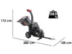 Wortex Grizzly – Häcksler mit Verbrennungsmotor – Loncin 420ccm mit Elektrostarter